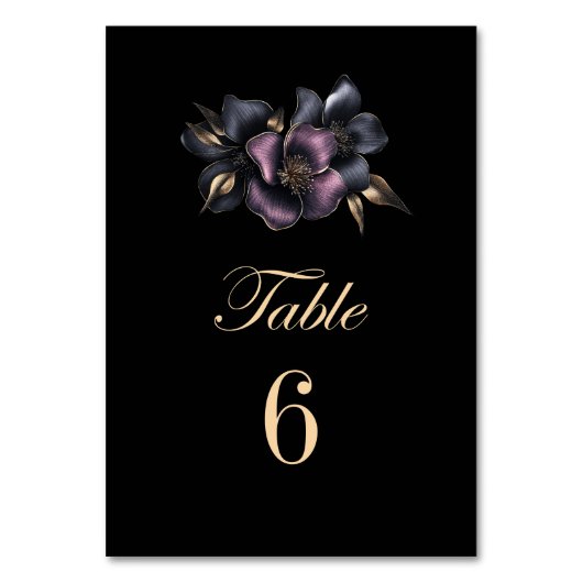 Stoffig Roze en Grijze Bloemen Trouwtafel Nummer Kaart (Achterkant)