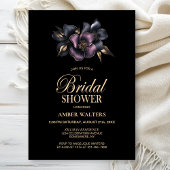 Stoffig Roze en Grijze Bloemen Vrijgezellenfeest Kaart