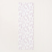 Stoffig Roze en Witte Inky Roundlines Patroon Yogamat (Achterkant)
