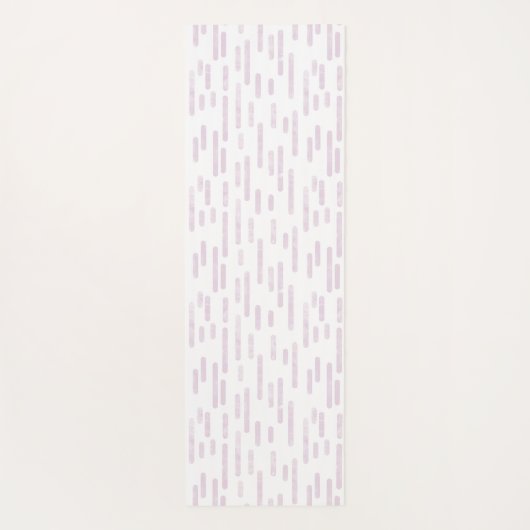 Stoffig Roze en Witte Inky Roundlines Patroon Yogamat (Achterkant)