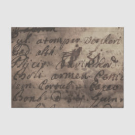 Stoffig roze gedrukte perkamentpapier lijst schrij tissuepapier