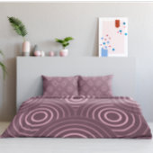 Stoffig roze geometrisch cirkelenpatroon kussensloop