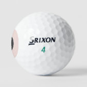 Stoffig roze golfballen (Logo)