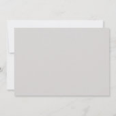 Stoffig Roze Grijs en Witte Bewaar de Datum Trouwd Kaart (Achterkant)