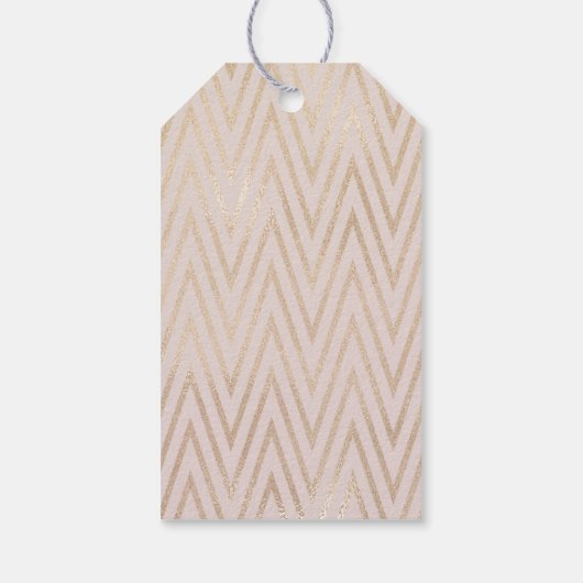 Stoffig roze Handgemaakt met liefde Cadeaulabel (Achterkant)