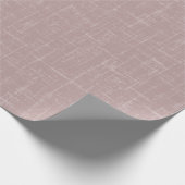 Stoffig Roze Linnen Cadeaupapier (Hoek)