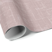 Stoffig Roze Linnen Cadeaupapier (Rol Hoek)