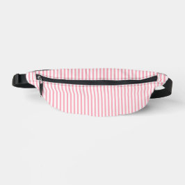 Stoffig Roze met Witte Strepen Fanny Pack Heuptasje