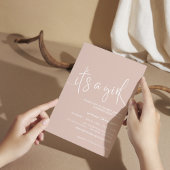 Stoffig Roze Minimaal Landelijk Uitnodiging voor h