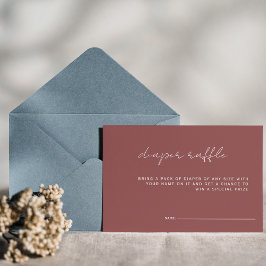 Stoffig Roze Minimal luiers verloting baby shower