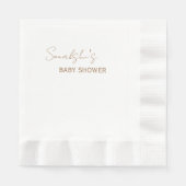 Stoffig roze minimale rustieke papieren servet (Voorkant)