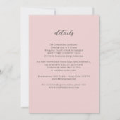 Stoffig roze orchidee All In One waterverf bruilof Kaart (Achterkant)