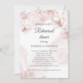 Stoffig roze orchidee repetitie diner kaart (Voorkant)