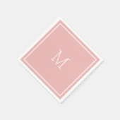 Stoffig roze papieren servet (Hoek)