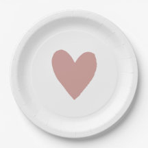 Stoffig Roze/Roos Baby shower Hart