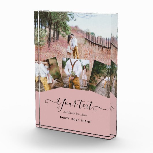 Stoffig Roze Roze Jonggehuwden Huwelijks FOTO Cade (Rechts)