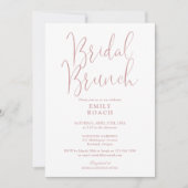 Stoffig Roze Roze Moderne Script Bruidsboeket Show Kaart (Voorkant)