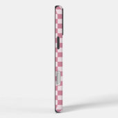 Stoffig roze schaakbordpatroon Case-Mate iPhone case (Achterkant / Rechts)