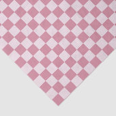 Stoffig roze schaakbordpatroon tissuepapier (Detail)