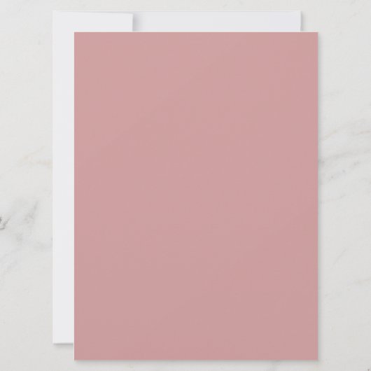 Stoffig Roze Script Gastentrouwweekendprogramma Kaart (Achterkant)