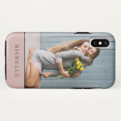 Stoffig roze | Verticaal gefotografeerd persoonsg Case-Mate iPhone Case (Achterkant (horizontaal))