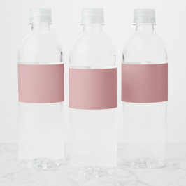 Stoffig Roze Waterfles Etiket