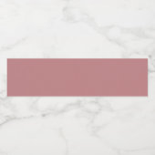 Stoffig Roze Waterfles Etiket (Enkel label)