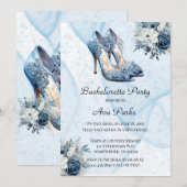 Stoffige Alcohol Ink Bloemen Hakken Bachelorette P Kaart (Voorkant / Achterkant)