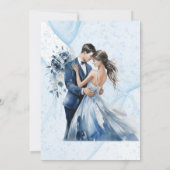 Stoffige Alcohol Ink Bloemen Koppels Douche Kaart (Achterkant)