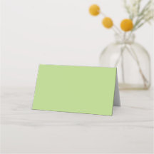 Stoffige Appelgroene Elegante Script Gast Naam Num
