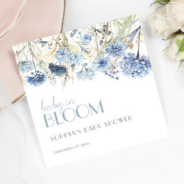 STOFFIGE Baby in Bloom Blauw Beige Elegant Baby sh Servet