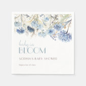 STOFFIGE Baby in Bloom Blauw Beige Elegant Baby sh Servet (Voorkant)