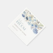 STOFFIGE Baby in Bloom Blauw Beige Elegant Baby sh Servet (Hoek)