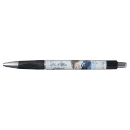 Stoffige blauwe alcohol inkt bruid & bruidegom bru pen