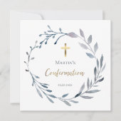 stoffige blauwe baard bevestiging kaart (Voorkant)