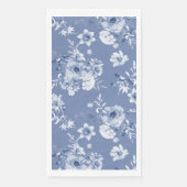 Stoffige blauwe bloem waterverf gastendoeken servet (Voorkant)