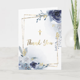 Stoffige blauwe bloemen | Dank u