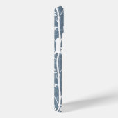Stoffige Blauwe Bloemensilhouet Tuin Case-Mate iPhone Case (Achterkant / Rechts)