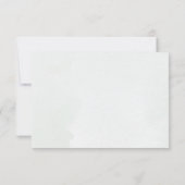 Stoffige blauwe Eucalyptus groen Succulent Trouw  Bedankkaart (Achterkant)