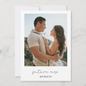 Stoffige Blauwe Fotobloemblaadjes & Prosecco Vrijg Kaart (Achterkant)