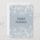 Stoffige blauwe grenen tak corporate kerst kaart (Achterkant)