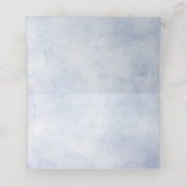 Stoffige blauwe hortensia's roze rozen plaats kaar plaatskaartje (Binnenkant ongevouwen)