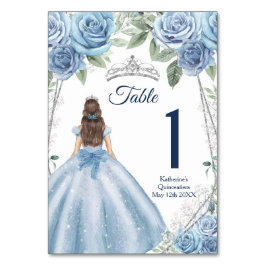 Stoffige Blauwe Jurken Quinceañera Verjaardag Kaart