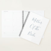 Stoffige blauwe moeder van de bruid bruiloften cad planner (Display)