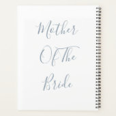 Stoffige blauwe moeder van de bruid bruiloften cad planner (Achterkant)