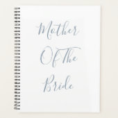 Stoffige blauwe moeder van de bruid bruiloften cad planner (Voorkant)