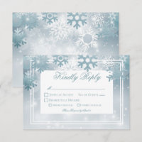 Stoffige Blauwe Sneeuwvlok Moderne Bruiloft