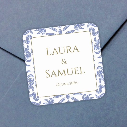  stoffige blauwe Stickers