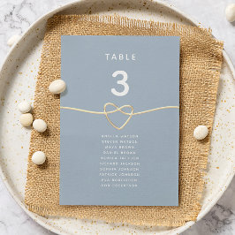 Stoffige Blauwe Trouwstoel Grafiek met Hart