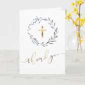 stoffige blauwe waterverf met grote religie Hartel Kaart (Gele Bloem)